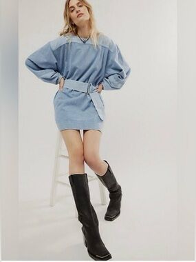 Free People Ora Denim Mini Dress